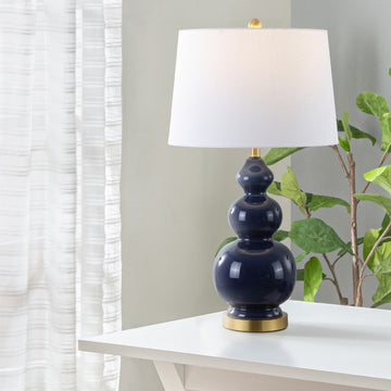 Bowen 27.5" Ceramic LED Table Lamp - JONATHAN Y
